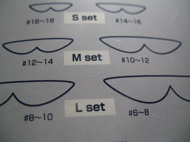 3 pairs - 6 different sizes -