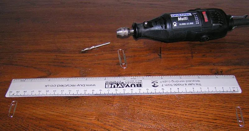 Getting ready - The basics: ruler, clips, drill