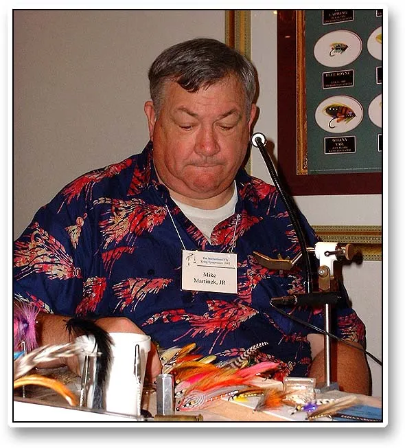 Mike Martinek - Mike Martinek asessing the streamers in the streamer category of the FlyMeister contest.