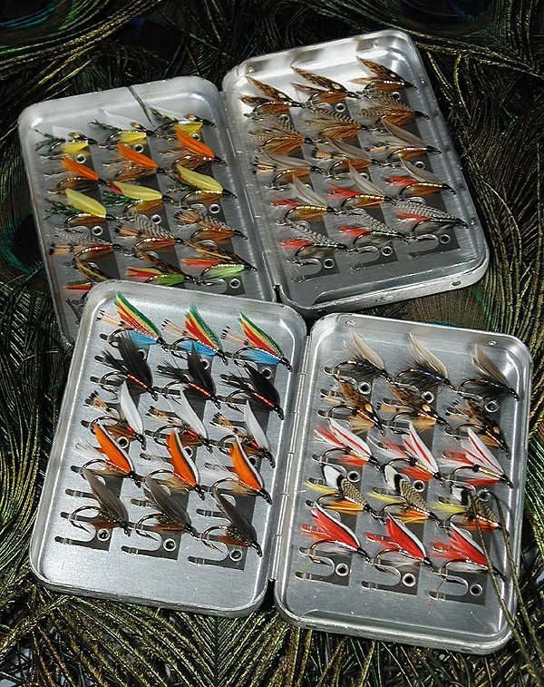 A Couple Boxes of Wet Flies - Twas the night before Christmas and dreams of brook trout danced in his head ...