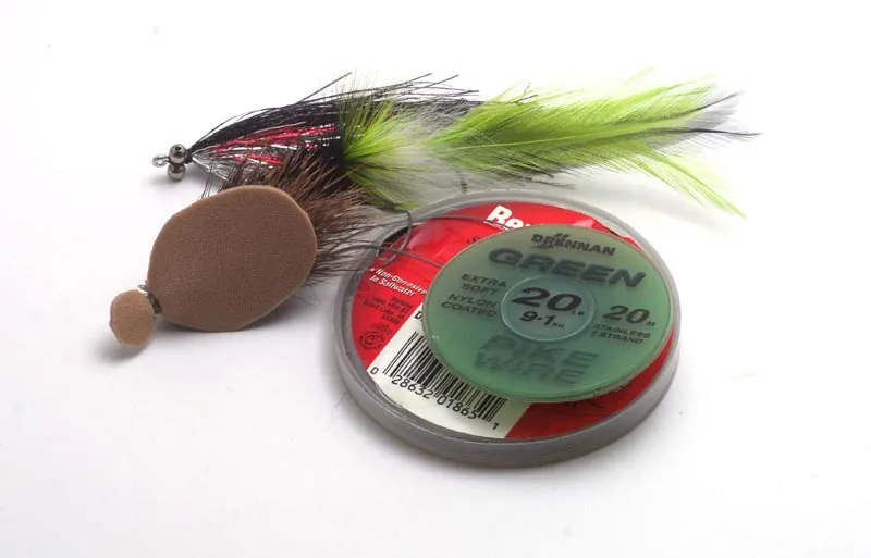Different style - The studio shot can sometimes be a good way to illustrate a certain subject. Here it's pike leaders and pike flies.