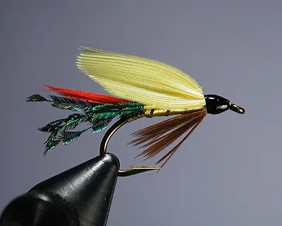 Cassin - This is the first of Bergman's wet flies that I tied. I plan on fishing these on Long Island's Connetquot River, where some friends have found yellow to be a good color for the local brown trout.