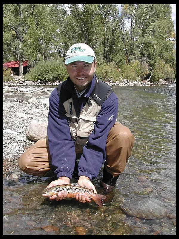 Taylor trout - ...this time without the sunglasses - Kasper that is...