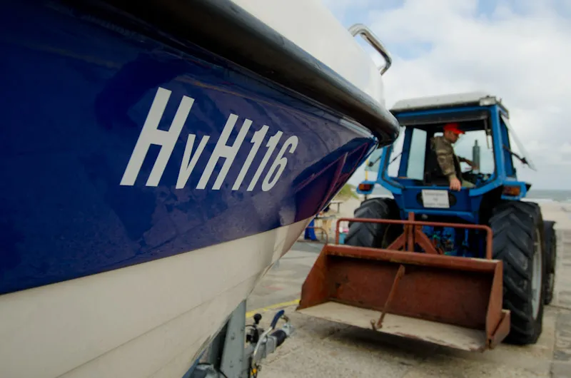 Tow truck - An alternative tow truck used to launch the boat