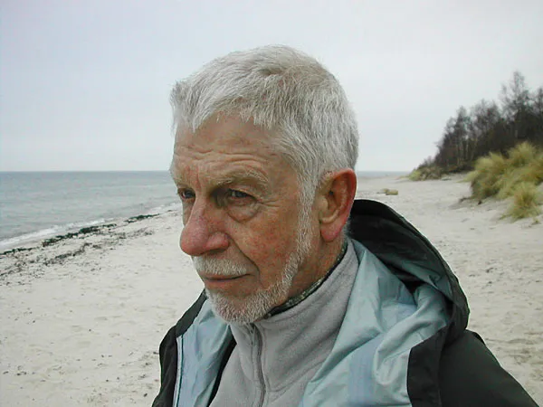 Planning the next move - Joergen looking for action in the water before going into the cold and wet element