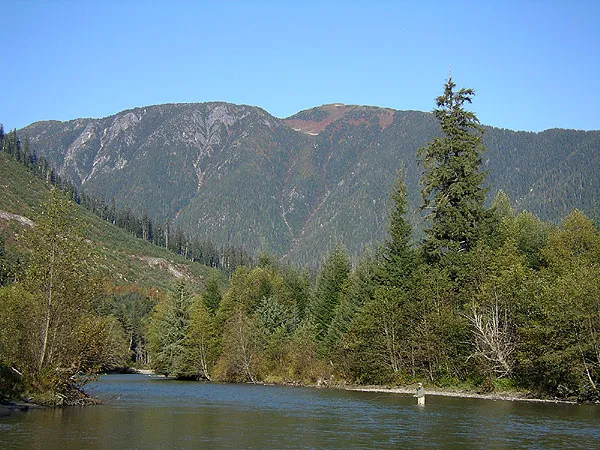 I was here - On the Exchamsiks (??) river.