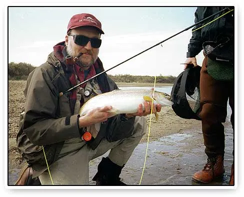 Herman Schibli - Herman Schibli with another of those hard-to-get Lake Oostvoorne rainbows. Herman did quite well on the lake.