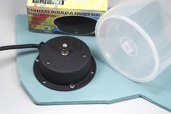 A motor - and scraps - You will need a slow turning motor and some bits and scraps for the GFF epoxy rotor project
