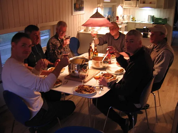 Cheers - The boys in the band - minus one.