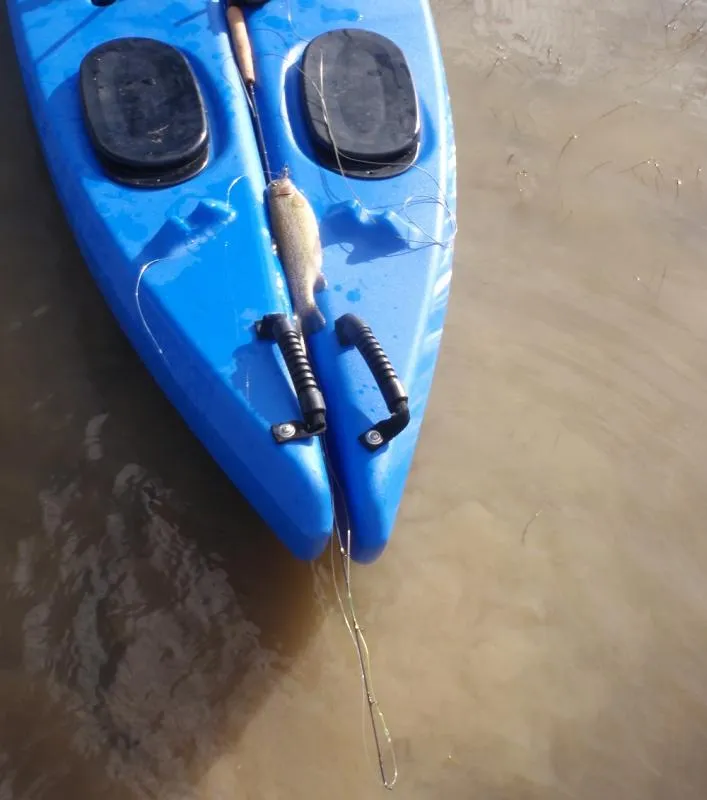 Micro-Rodding on a Kayak - Fishing and stowing a micro-rod is ideal for limited space on a kayak.