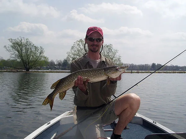 Summer pike - Mark Dysinger with a nice pike.