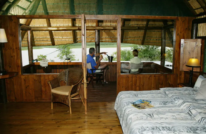 Waterside fishing cabin -