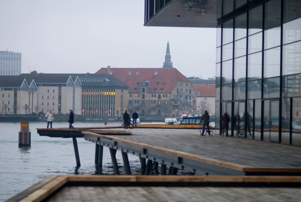 The Copenhagen Playhouse - The Royal Copenhagen Playhouse right near Nyhavn is right on the water and has a nice view over the main harbor run, but no fishing is allowed here