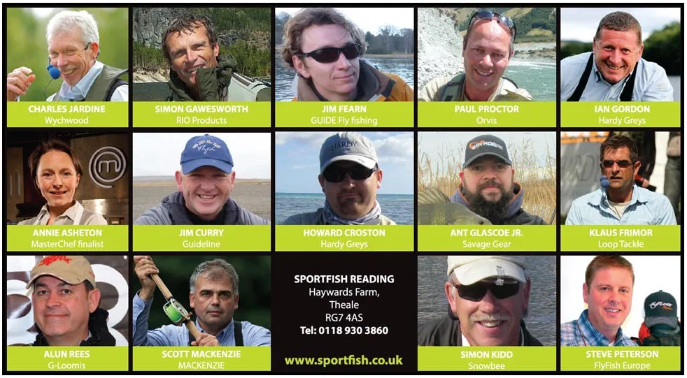 Demonstrators at Sportfish Reading Show Weekend -