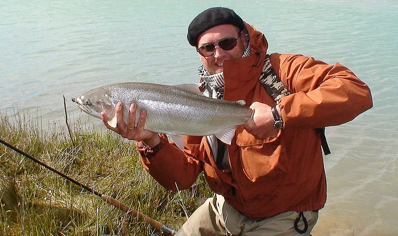 Sea trout and blavk barret -