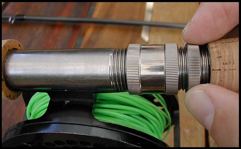 Reel seat - The reel seat on the test rod was silver, while it is black on the production rods. It handled any reel we could offer it and had an extra locking ring for increased holding power.