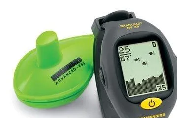 All the Basics - The Smartcast RF35 gives you all the basics you need to find fish and structure: a remote depth sounding device and a watch-sized display unit.