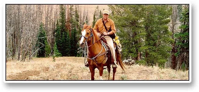 On horseback - Means of transportation!