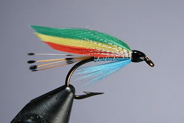 Silver Doctor - I can hear you now. "Silver Doctor? You kidding me? This does not match the recipe in Bergman's book." You're right. It doesn't. The recipe for this fly came from Mike Dawe's "Flytier's Companion", which is UK based. I loved the combination of colors and the mallard flank sides. Forgive me, Ray.