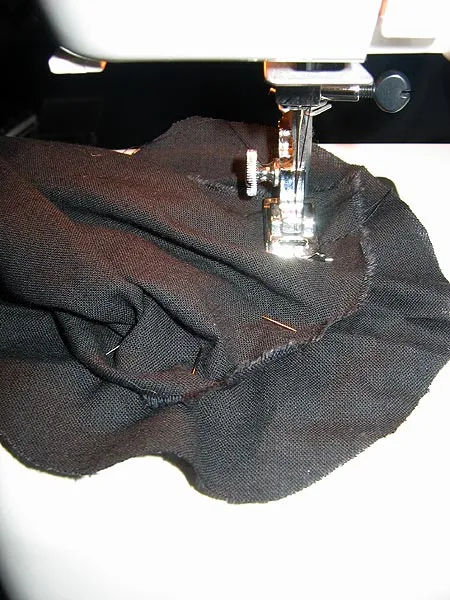 Cap - Sewing on the cap can require a little dexterity