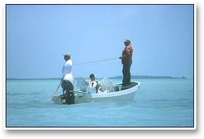 Waiting - We met fairly few other boats, but some of the tarpon flats were well visited, and we could observe other crews doing the same thing that we did: wating for those elusive tarpon.